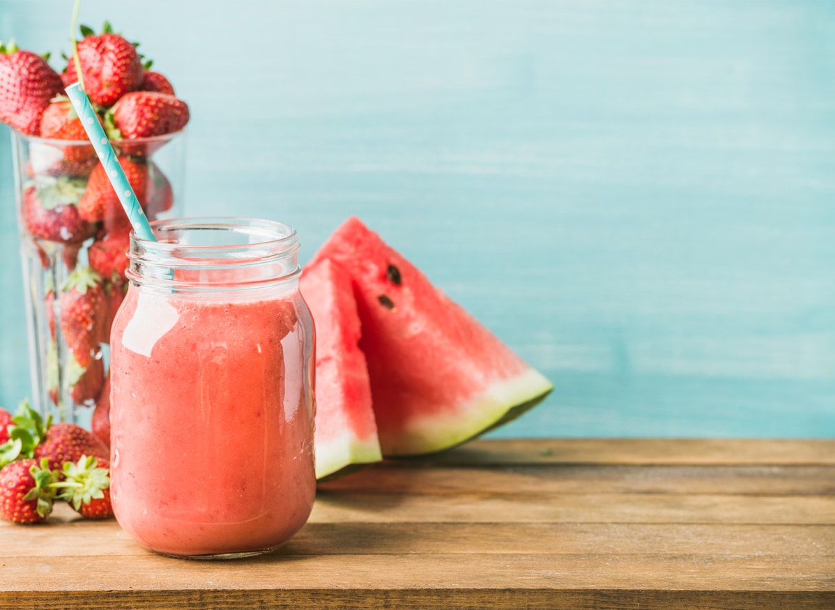 Le Smoothie fraise-pastèque